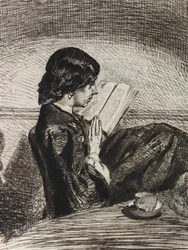 Reading by Lamplight
